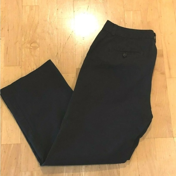 Banana Republic Women’s Pant Harrison Stretch Black Size 10 Straight Leg - Picture 3 of 10